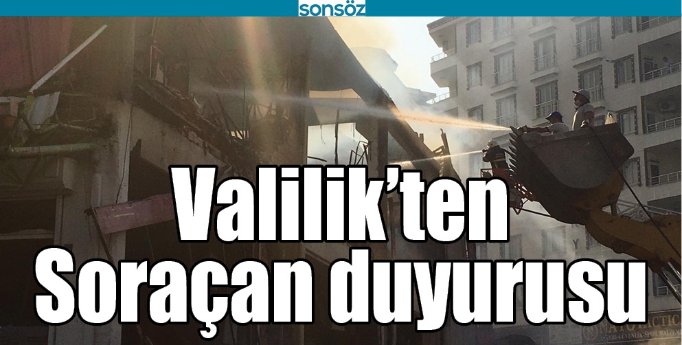VALİLİK&rsquo;TEN SORA&Ccedil;AN DUYURUSU