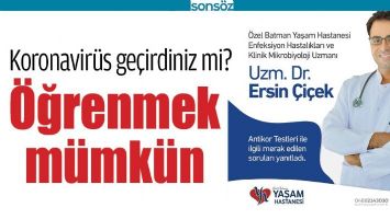 KORONAVİR&Uuml;S GE&Ccedil;İRDİNİZ Mİ?