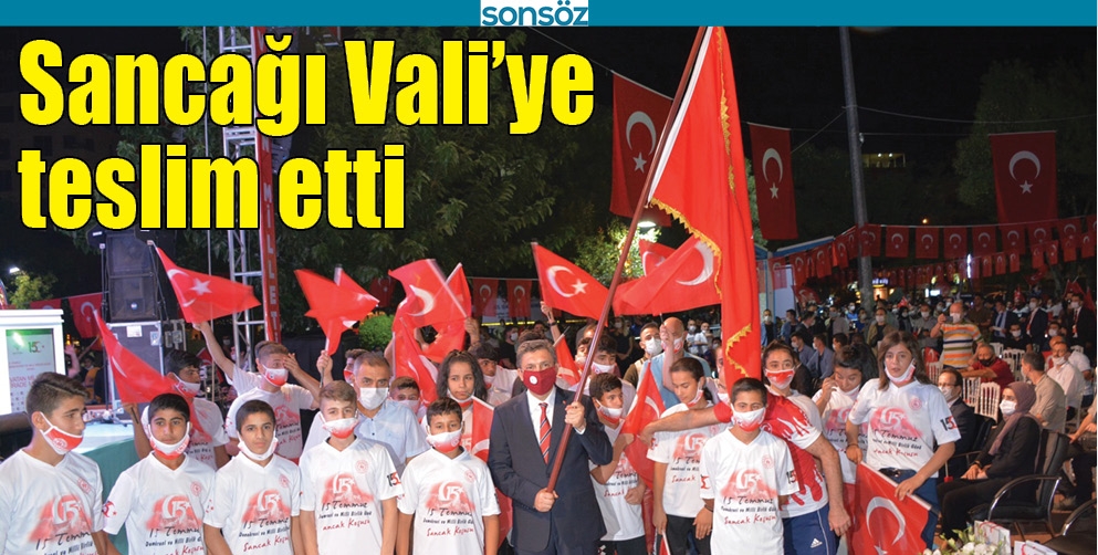 SANCAĞI VALİ&rsquo;YE TESLİM ETTİ