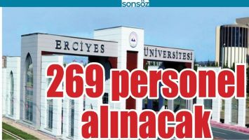 269 PERSONEL ALINACAK