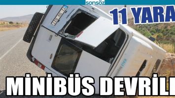 MİNİB&Uuml;S DEVRİLDİ