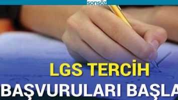 LGS TERCİH BAŞVURULARI BAŞLADI