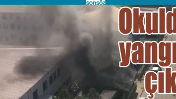 BATMAN'DA OKULDA YANGIN &Ccedil;IKTI