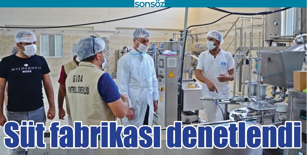 S&Uuml;T FABRİKASI DENETLENDİ