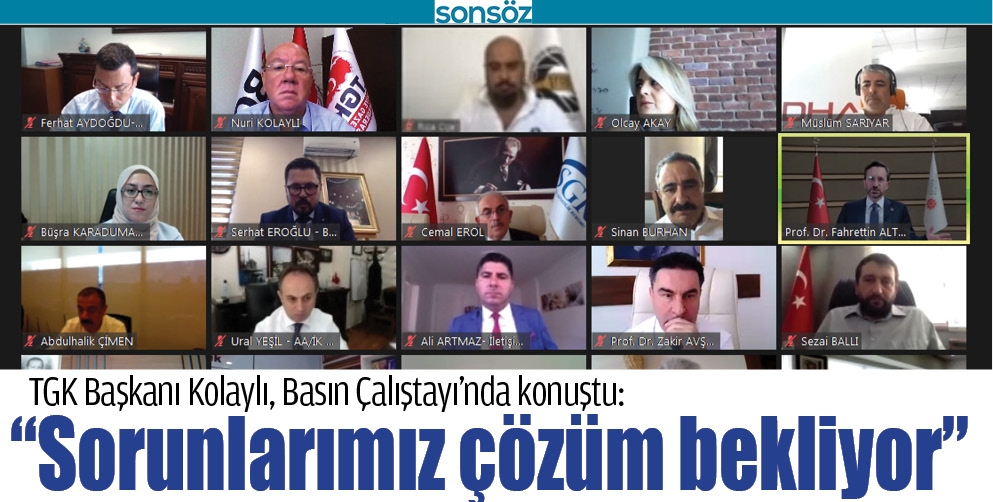 &ldquo;SORUNLARIMIZ &Ccedil;&Ouml;Z&Uuml;M BEKLİYOR&rdquo;