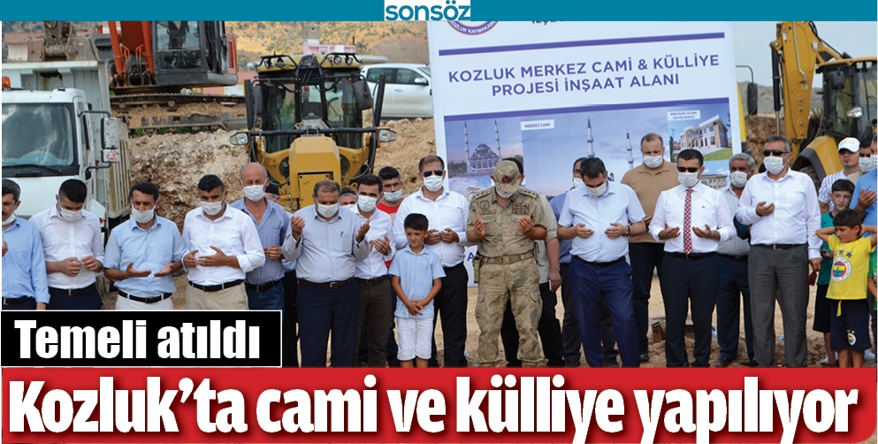 KOZLUK&rsquo;TA CAMİ VE K&Uuml;LLİYE YAPILIYOR