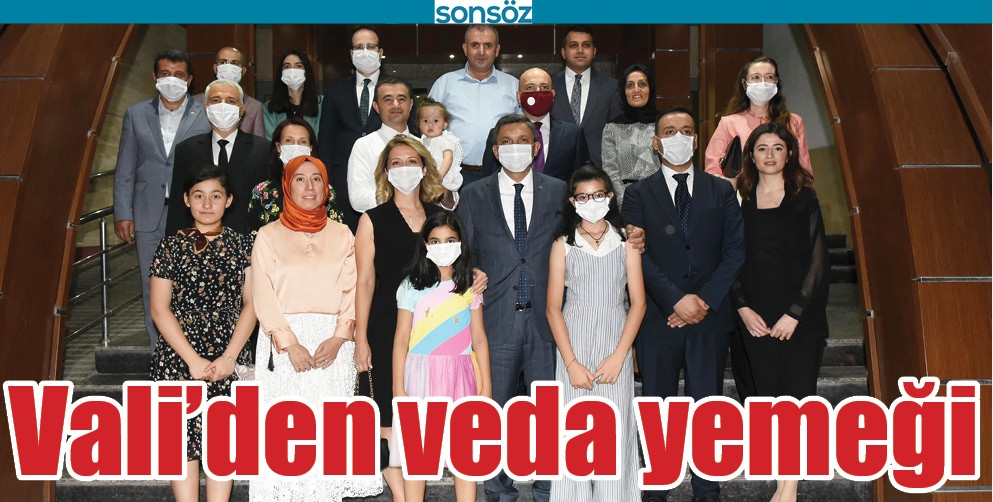 VALİ&rsquo;DEN VEDA YEMEĞİ