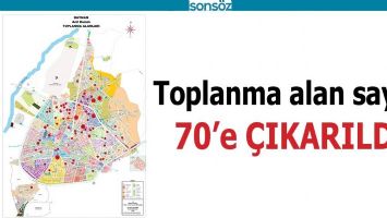TOPLANMA ALAN SAYISI 70&rsquo;E &Ccedil;IKARILDI