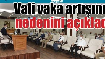 VALİ VAKA ARTIŞININ NEDENİNİ A&Ccedil;IKLADI