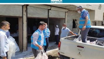 Sason M&uuml;ft&uuml;l&uuml;ğ&uuml;nden 1500 aileye kurban eti