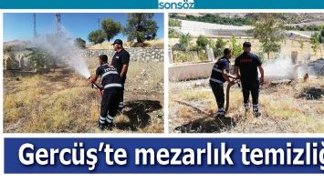 GERC&Uuml;Ş'TE MEZARLIK TEMİZLİĞİ