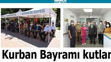 BATMAN'DA KURBAN BAYRAMI KUTLANDI