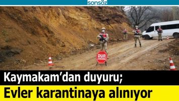 KAYMAKAM&rsquo;DAN DUYURU;