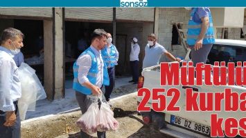 M&Uuml;FT&Uuml;L&Uuml;K 252 KURBAN KESTİ