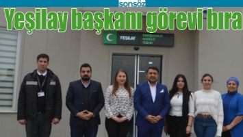 YEŞİLAY BAŞKANI G&Ouml;REVİ BIRAKTI
