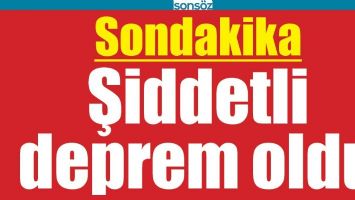 ŞİDDETLİ DEPREM