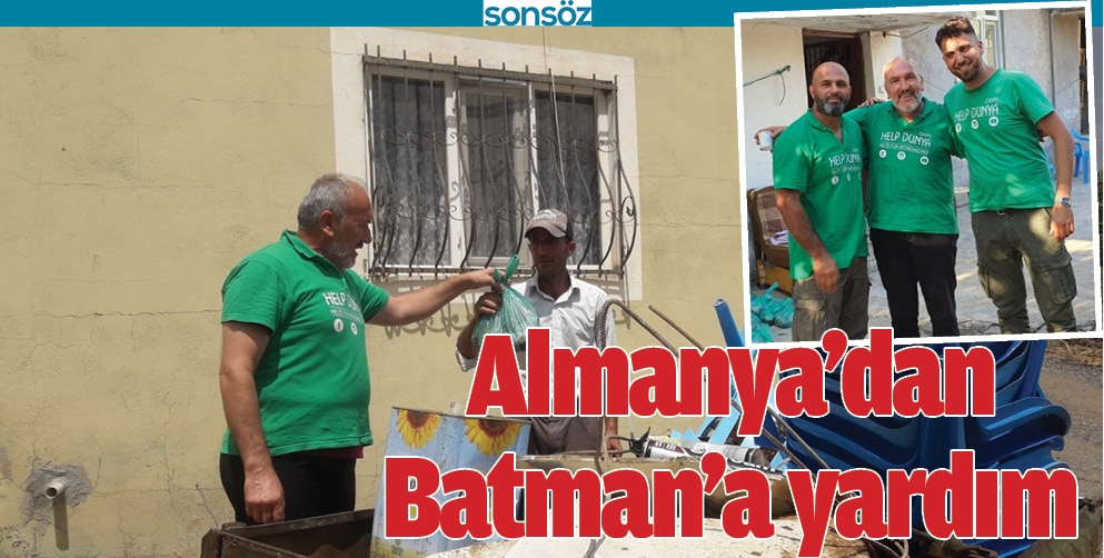 ALMANYA&rsquo;DAN BATMAN&rsquo;A YARDIM