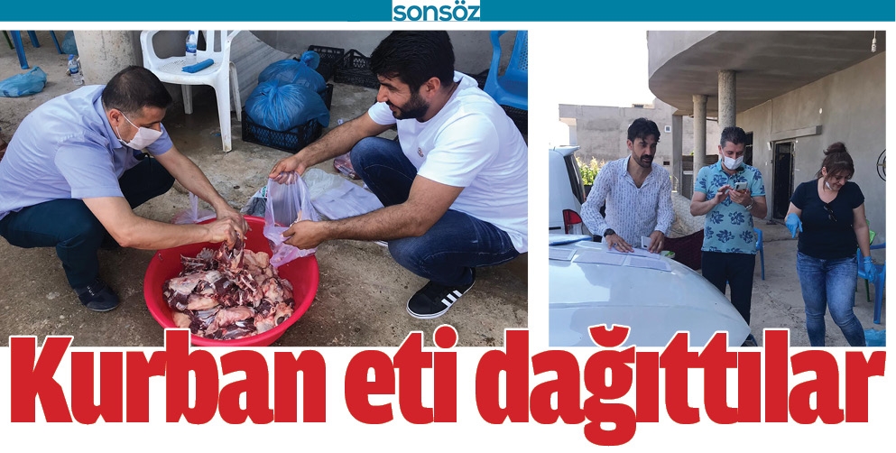 KURBAN ETİ DAĞITTILAR