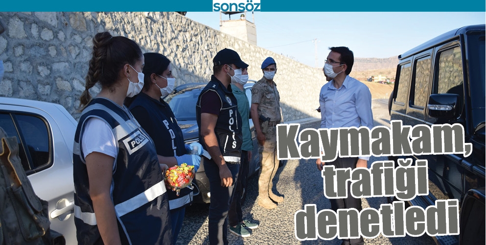 KAYMAKAM, TRAFİĞİ DENETLEDİ