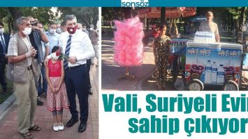 VALİ, SURİYELİ EVİN&rsquo;E SAHİP &Ccedil;IKIYOR