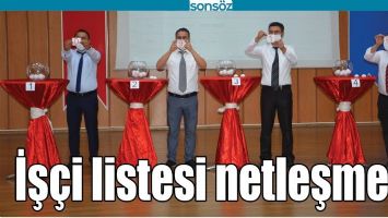 İŞ&Ccedil;İ LİSTESİ NETLEŞMEDİ