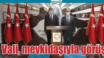 VALİ, MEVKİDAŞIYLA G&Ouml;R&Uuml;ŞT&Uuml;