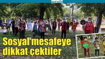 SOSYAL MESAFEYE DİKKAT &Ccedil;EKTİLER