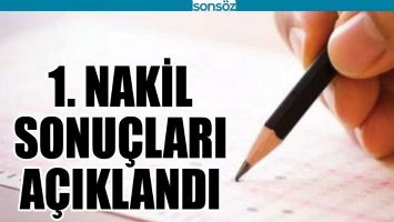 1. NAKİL SONU&Ccedil;LARI A&Ccedil;IKLANDI