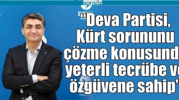 "K&Uuml;RT SORUNUNU &Ccedil;&Ouml;ZME KONUSUNDA YETERLİ TECR&Uuml;BE VE &Ouml;ZG&Uuml;VENE SAHİP"