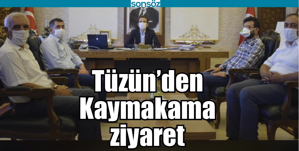 T&Uuml;Z&Uuml;N&rsquo;DEN KAYMAKAMA ZİYARET