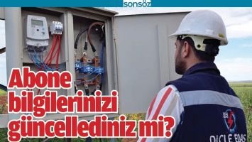 ABONE BİLGİLERİNİZİ G&Uuml;NCELLEDİNİZ Mİ?