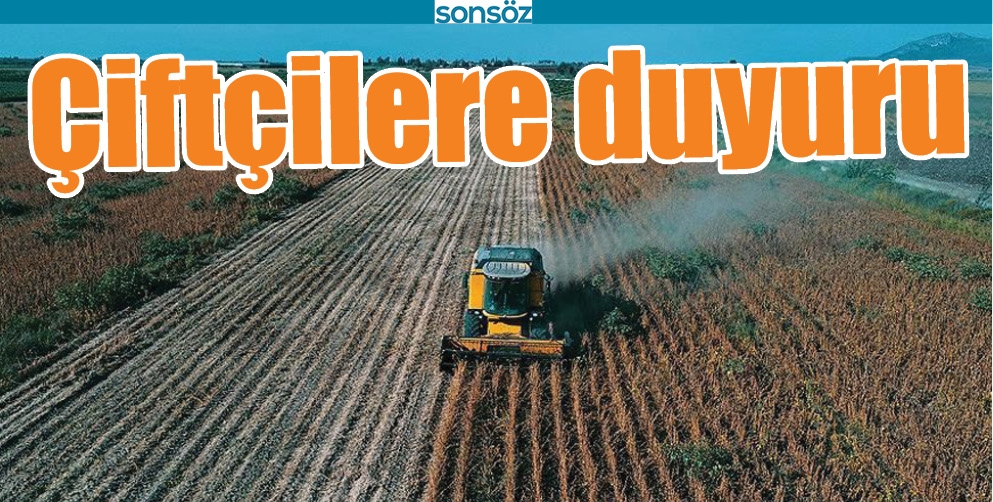 &Ccedil;İFT&Ccedil;İLERE DUYURU
