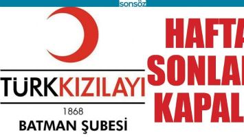 KIZILAY KAN MERKEZİ HAFTA SONLARI KAPALI!