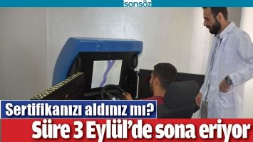 SERTİFİKANIZI ALDINIZ MI?