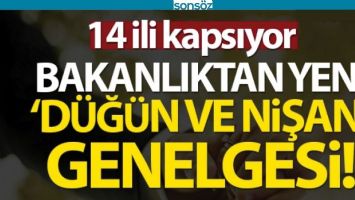 BAKANLIKTAN D&Uuml;Ğ&Uuml;N VE NİŞAN GENELGESİ