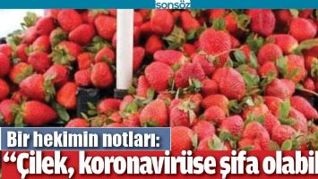 &ldquo;&Ccedil;İLEK, KORONAVİR&Uuml;SE ŞİFA OLABİLİR&rdquo;