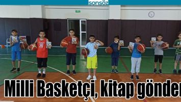 MİLLİ BASKET&Ccedil;İ, KİTAP G&Ouml;NDERDİ
