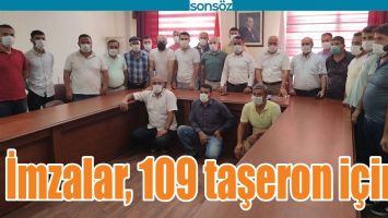 İMZALAR, 109 TAŞERON İ&Ccedil;İN&hellip;