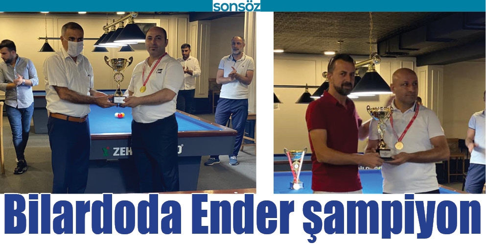BİLARDODA ENDER ŞAMPİYON