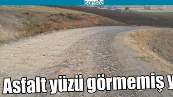 ASFALT Y&Uuml;Z&Uuml; G&Ouml;RMEMİŞ YOL