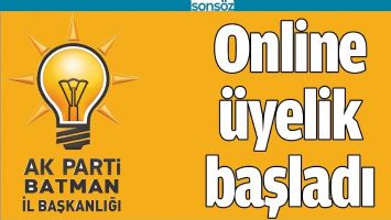 ONLİNE &Uuml;YELİK BAŞLADI