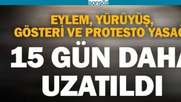 ETKİNLİKLER YASAK!