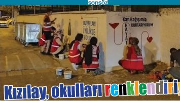 KIZILAY, OKULLARI RENKLENDİRİYOR