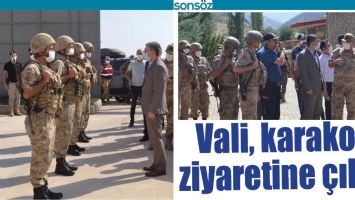 VALİ, KARAKOL ZİYARETİNE &Ccedil;IKTI