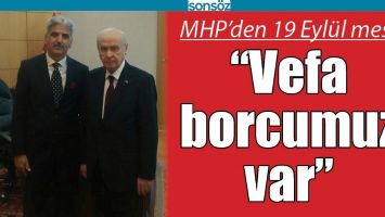 MHP&rsquo;DEN 19 EYL&Uuml;L MESAJI