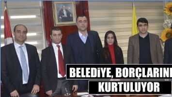 BELEDİYE, BOR&Ccedil;LARINDAN KURTULUYOR