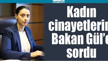 KADIN CİNAYETLERİNİ BAKAN G&Uuml;L&rsquo;E SORDU