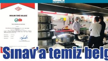 SINAV&rsquo;A TEMİZ BELGE