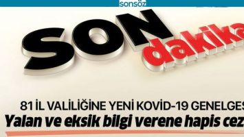 YALAN VE EKSİK BİLGİ VERENE HAPİS CEZASI!