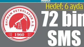 HEDEF; 6 AYDA 72 BİN SMS